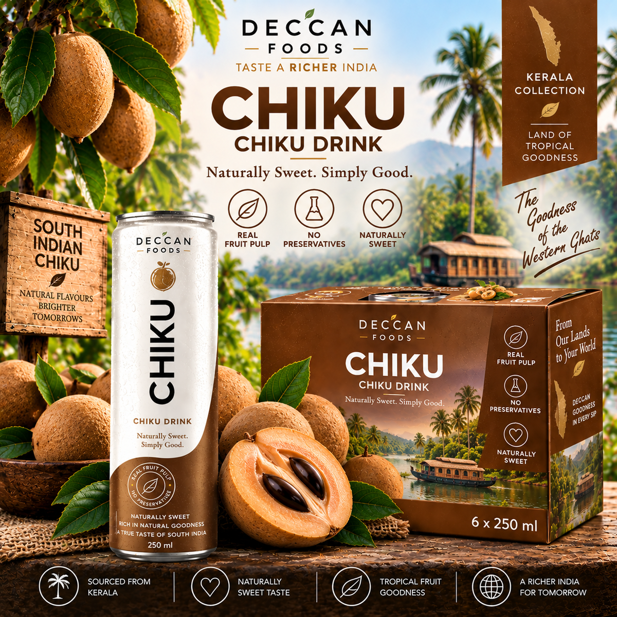 CHIKU — Chiku Drink | Deccan Foods