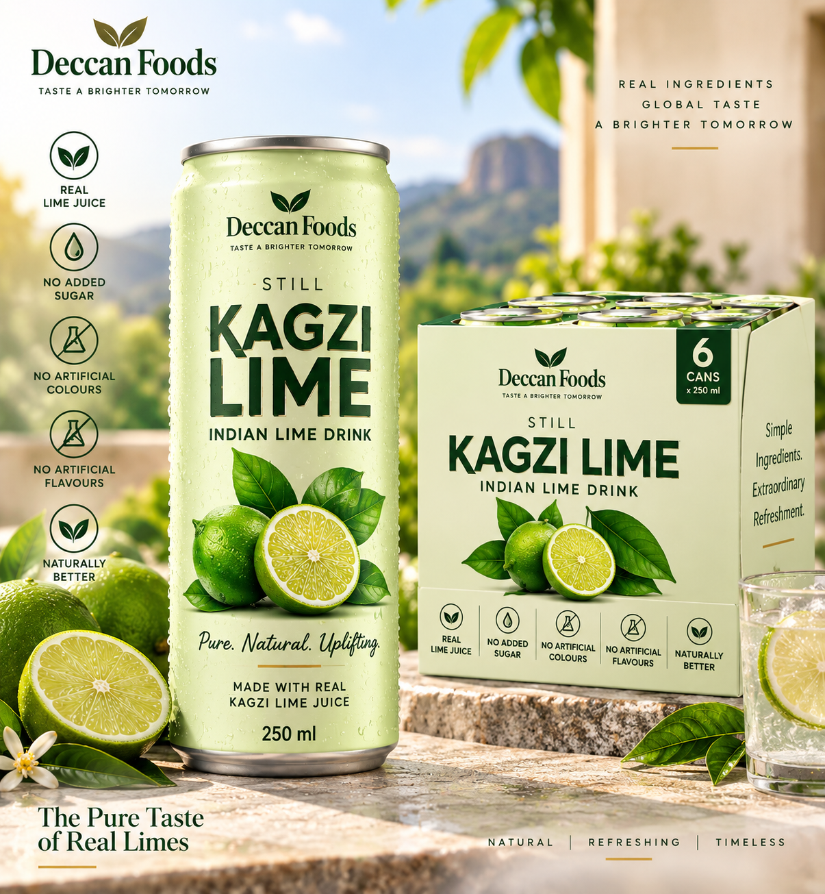 Kagzi Lime Still – South Indian Lime Drink 6 x 250ml