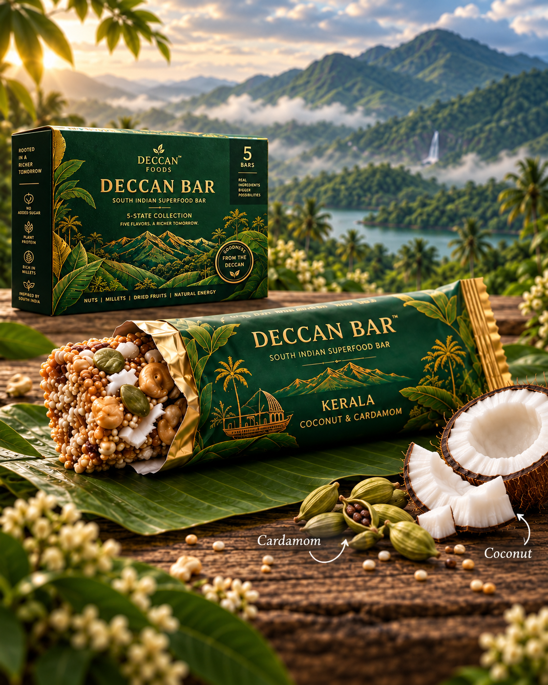 Deccan Bar Kerala – Coconut & Cardamom superfood bar