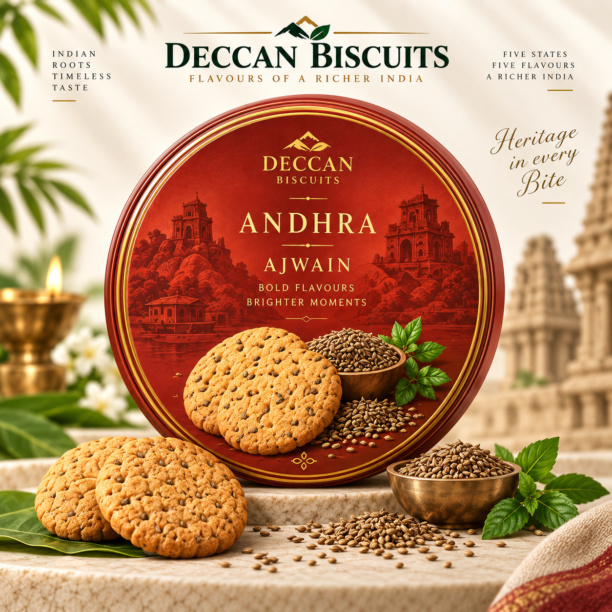 Deccan Andhra Ajwain Biscuits