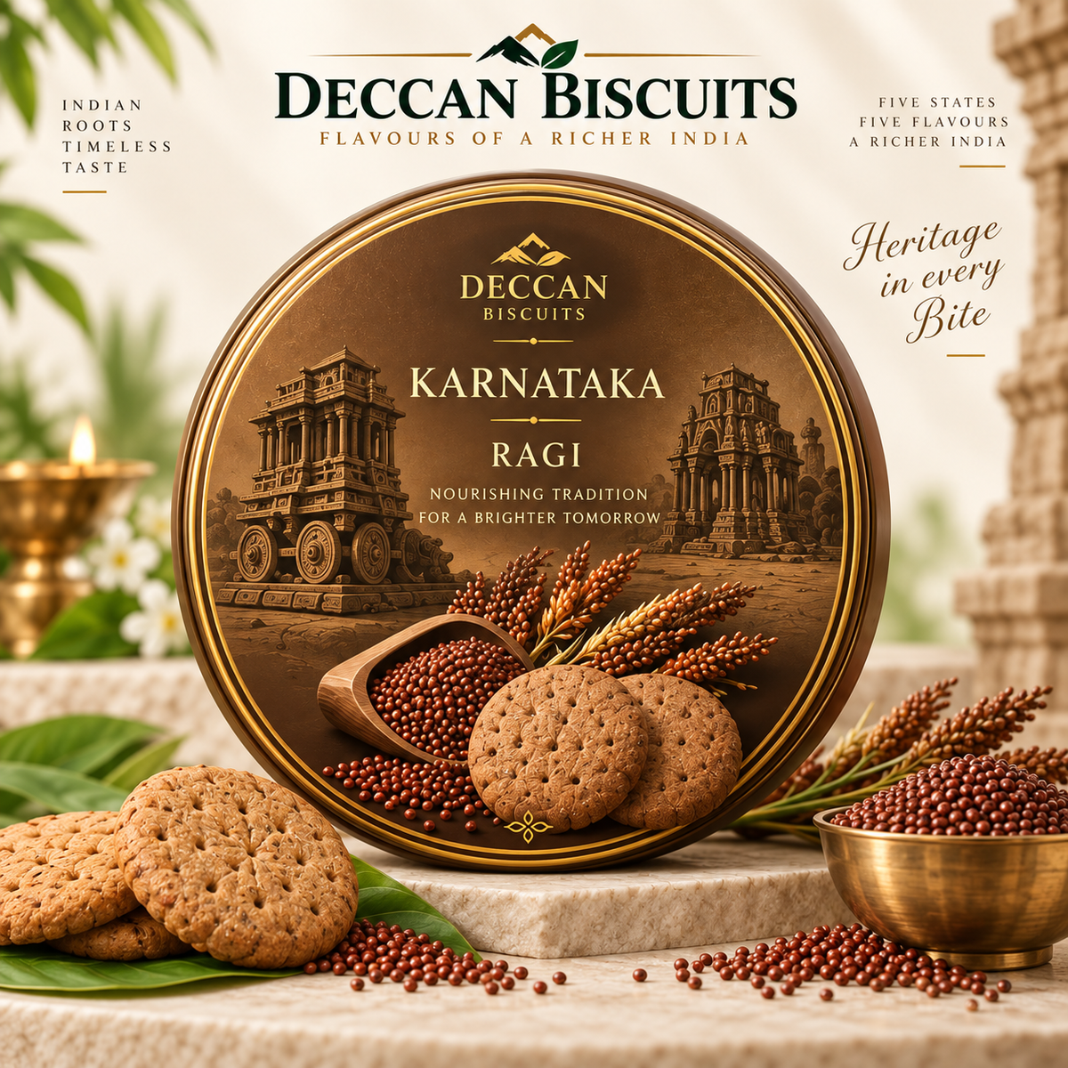 Deccan Karnataka Ragi Biscuits