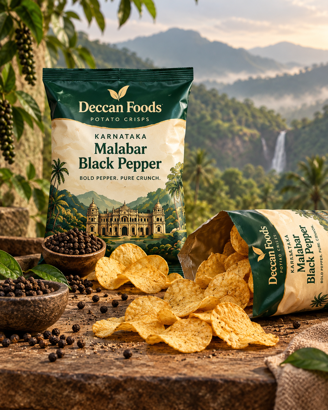 Karnataka Malabar Black Pepper Potato Crisps — Deccan Foods