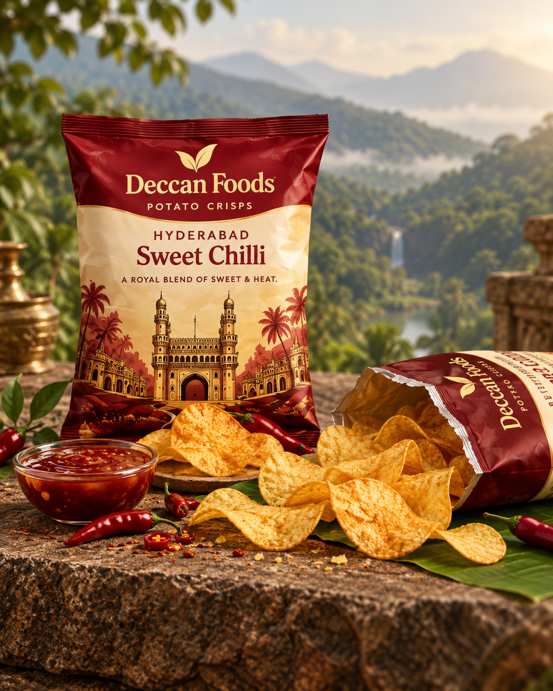 Hyderabad Sweet Chilli Potato Crisps — Deccan Foods
