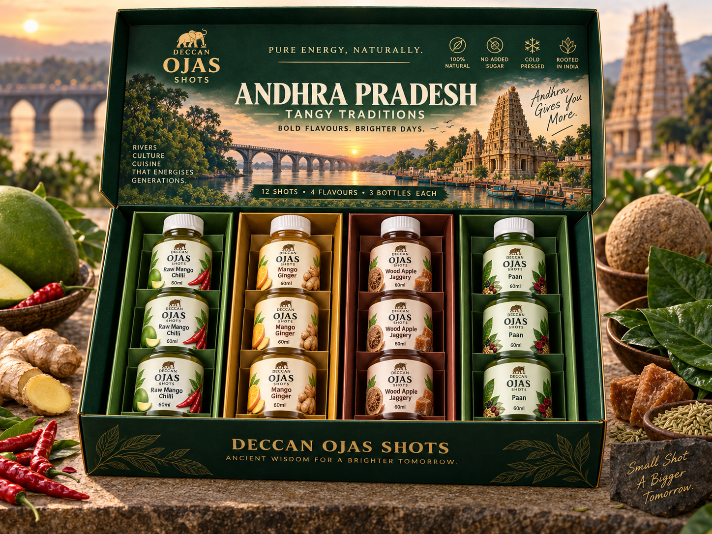 Deccan OJAS Andhra Pradesh flavour infographic