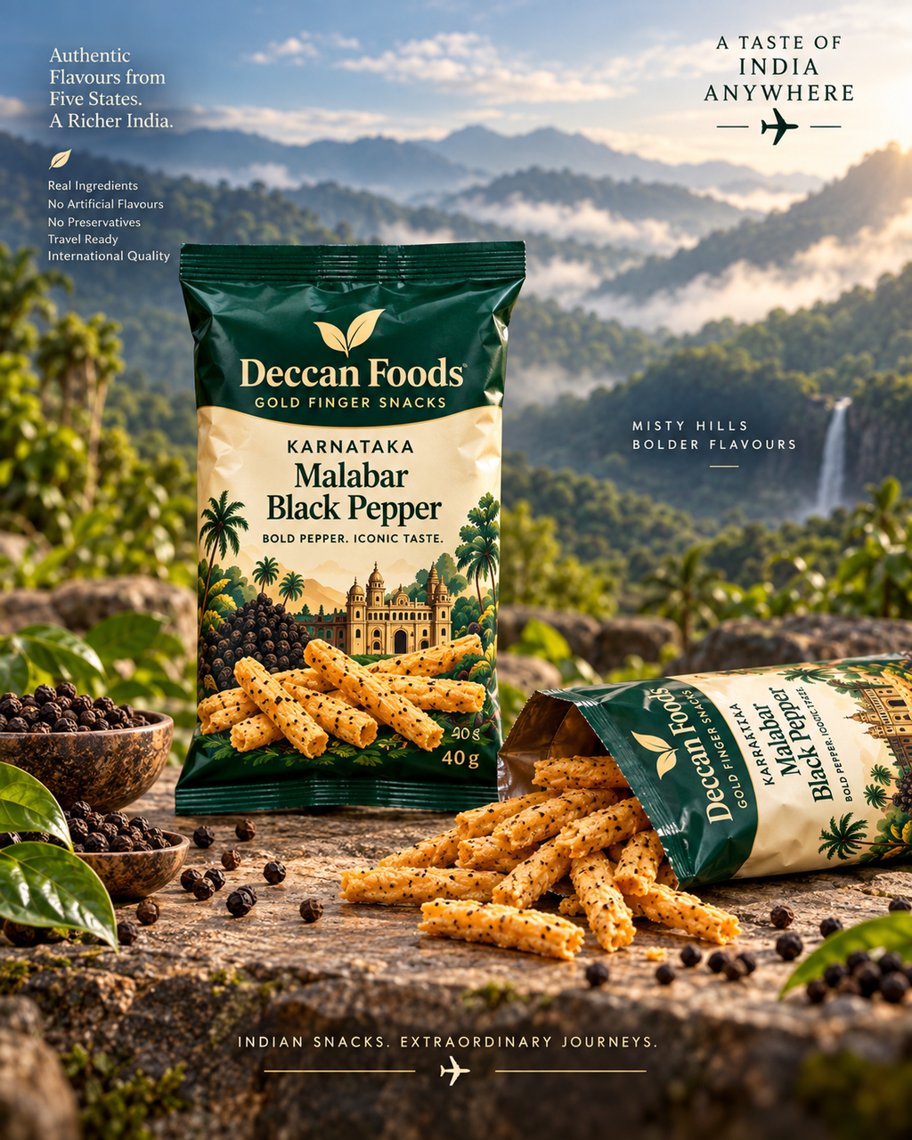 Kerala Coconut & Curry Leaf Gold Finger Snacks